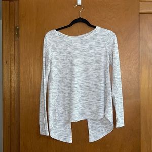 Zyia Ash Split Back Long Sleeve Tee